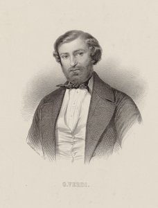 Portrét skladatele Giuseppe Verdiho 1813-1901, cca 1860.