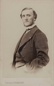 Portrét pianisty a skladatele Jean-Henri Ravina 1818-1906.