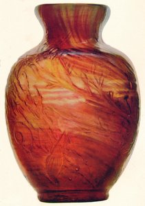 Skleněná váza od E. Galle, c1846-1903, 1903 od Emile Galle