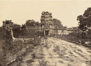 Velká pagoda Západní brána 1. ohrazení, 1866. od Emile Gsell