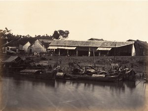 Pohled na čínské město Cholen List č. 2, Saigon, Cochinchina, 1866. od Emile Gsell