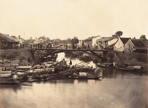 Pohled na čínské město Cholen List č. 2, Saigon, Cochinchina, 1866.