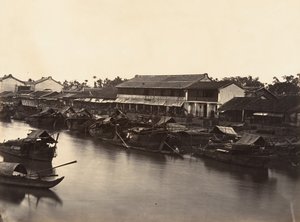 Pohled na čínské město Cholen list č. 3, Saigon, Cochinchina, 1866. od Emile Gsell