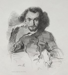Charles-Pierre Baudelaire, 1844. od Emile Isidore Deroy