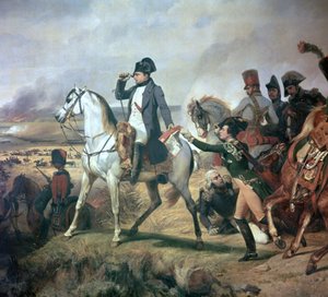 Napoleon v bitvě u Wagramu, 19. století. od Emile Jean Horace Vernet
