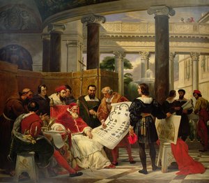 Papež Julius II. nařídil Bramante, Michelangelovi a Raphaelovi, aby postavili Vatikán a St. Peter