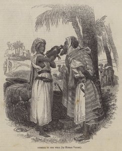 Rebecca u Studny od Emile Jean Horace Vernet