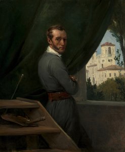 Autoportrét v Římě, 1832 od Emile Jean Horace Vernet
