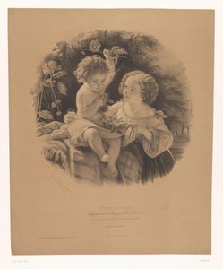 Děti si hrají venku Les petits jardiniers (název na objektu) Studie vybraných umělců (název série) Etudes choisies (název série na objektu)
