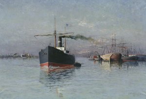 Velký dok Dunkerque, 1890 od Emile Maillard