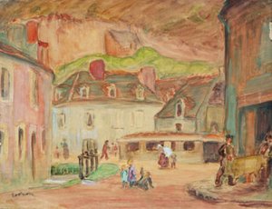 Koželužny ve Falaise, Normandie od Emile Othon Friesz