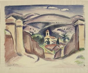 Vstup do Cassis, nazývaný také kostelní věž v Cassis od Emile Othon Friesz