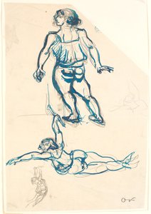 Tři studie akrobatky v hrazdě a chůzi. od Emile Othon Friesz