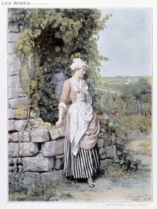 Svobodná žena čekající na schůzku (Rendez-vous) - nemocná. z Metzmacher, c. 1900