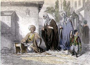 Veřejný dopisovatel z „Konstantinopole a Černého moře“, vyrytý bratry Rouergueovými od Emile and Rouergue Adolphe Rouergue