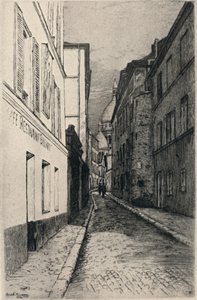 "Rue St Rustique, Montmartre", 1915 od Emile Rousseau