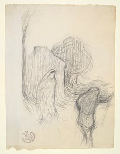 Studium Mystic Landscape v Meudonu od Emile Schuffenecker