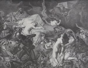 Sardanapalus, z Le Monde Illustré, 16. května 1874. od Emile Thomas