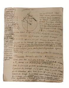 Problémy z geometrie a matematiky, cca 1735-1740 od Emilie du Chatelet