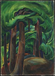 Western Forest, cca 1931 (olej na plátně)