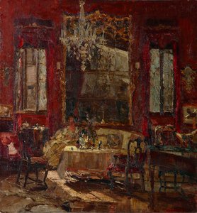 Červený pokoj, c. 1922.