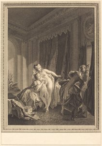 Večer od Emmanuel Jean Nepomucène de Ghendt after Pierre Antoine Baudouin