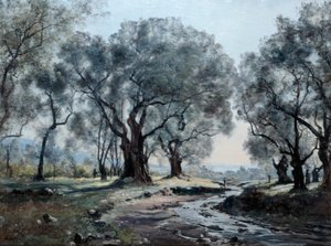 Horský potok Vallonet, 1892 od Emmanuel Lansyer