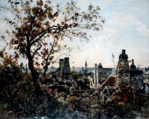 Věž Chevalot ve večerních hodinách, 1885 od Emmanuel Lansyer