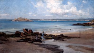 Dámská pláž na koupání, 1876. od Emmanuel Lansyer