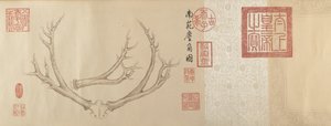 Dva obrazy jeleních parohů z let 1762 a 1767. od Emperor Qianlong