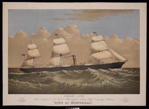 Inman Line, Parník The Liverpool, New York  Philadelphia Steam Ship Company