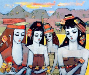 Čtyři z Ys, 2004 (olej na plátně)