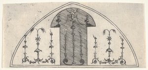 Lancetový panel s groteskní výzdobou, 1541.