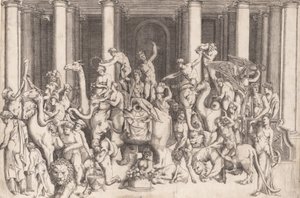 Indický triumf Bacchus, ca. 1542. od Enea Vico.