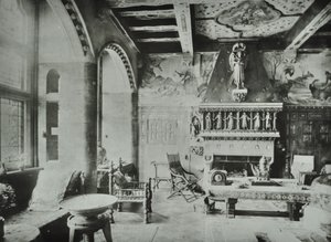 9 Melbury Road: salon, 1890 od English Photographer