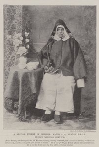 Britský odborník na čínštinu, major J A Burton, LRCP, indická lékařská služba od English Photographer