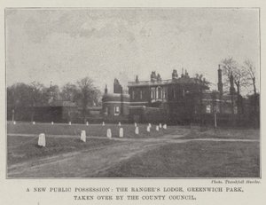 Nový veřejný majetek, lóže Rangers, Greenwich Park, převzatá krajskou radou od English Photographer
