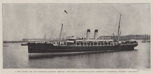 Nové plavidlo pro spoje Harwich-Antverpy, osobní parník společnosti Great Eastern Railway Company Brusel od English Photographer