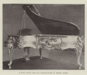Piano (Styl Louis XV) vyrobené společností Messers Erard od English Photographer