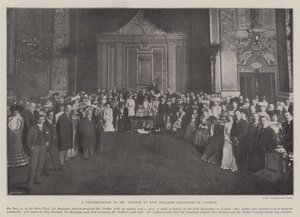 Prezentace panu Seddonovi od novozélandských kolonistů v Londýně od English Photographer