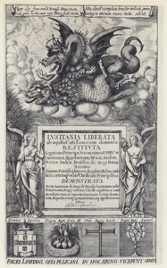 A de Sousa de Macedo, Lusitania liberata, R Heron 1645 (černobílá fotografie) od English Photographer