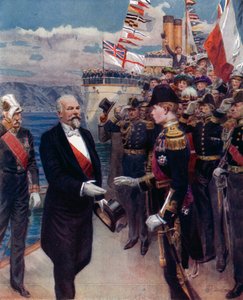 Návštěva francouzského prezidenta. Oficiální recepce princem z Walesu v Portsmouthu od English Photographer