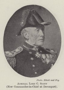 Admirál Lord C Scott, nový vrchní velitel v Devonportu od English Photographer