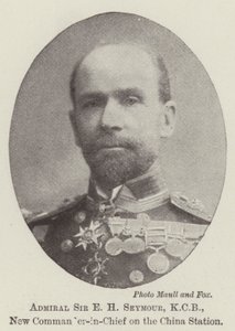 Admirál Sir E H Seymour, KCB, nový vrchní velitel na čínské stanici od English Photographer