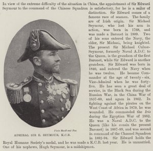 Admirál Sir E Seymour, KCB od English Photographer
