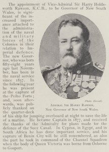 Admirál Sir Harry Rawson, nový guvernér Nového Jižního Walesu od English Photographer