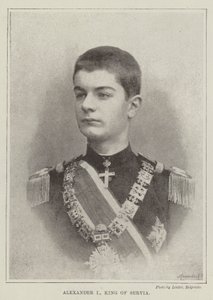 Alexandr I., král srbský od English Photographer