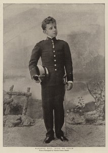 Alfonso XIII král Španělska od English Photographer
