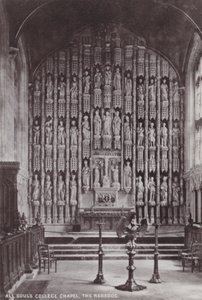 Kaple All Souls College, The Reredos od English Photographer