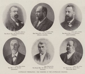 Australská federace, premiéři australských kolonií od English Photographer